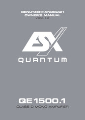 ESX Quantum QE1500. 1 Benutzerhandbuch