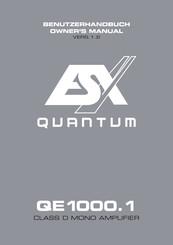 ESX Quantum QE1000.1 Benutzerhandbuch