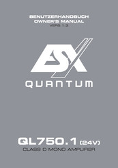 ESX Quantum QL750.1 Benutzerhandbuch