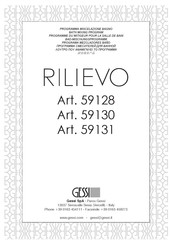 Gessi RILIEVO 59128 Bedienungsanleitung