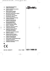 Einhell Gardol GEV 1400-33 Originalbetriebsanleitung