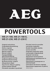 AEG WS 21-230 Originalbetriebsanleitung
