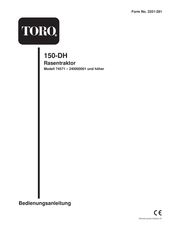Toro 150-DH Bedienungsanleitung