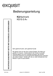 exquisit KS15-3 A+ Bedienungsanleitung