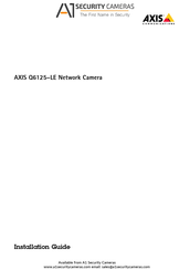 Axis Q6125-LE Installationsanleitung