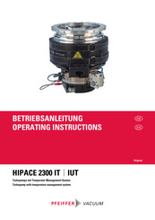 Pfeiffer Vacuum HIPACE 2300 IUT Betriebsanleitung