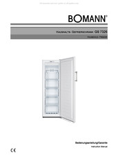BOMANN GS 7326 Bedienungsanleitung, Garantie