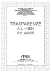 Gessi TRASPARENZE 44624 Montageanleitung