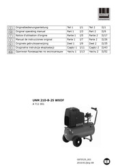 Schneider Airsystems A 711 001 Original Bedienungsanleitung