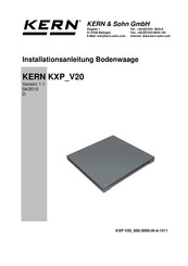 KERN KXP 1500V20M Installationsanleitung