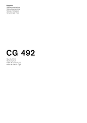 Gaggenau CG 492 Serie Gebrauchsanleitung
