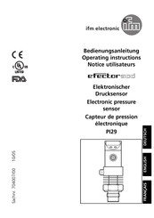 IFM Electronic Efector500 PI29 Bedienungsanleitung