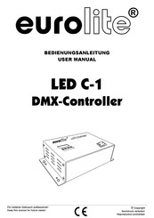 EuroLite LED C-1 Multi Color Panel DMX Controller Bedienungsanleitung