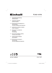 EINHELL TC-AG 115/750 Originalbetriebsanleitung