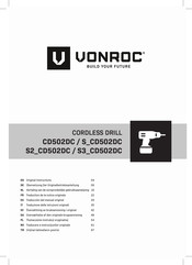 VONROC S3 CD502DC Bersetzung Der Originalbetriebsanleitung