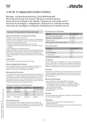 steute RF BF 72 SW868 Montage- Und Anschlussanleitung