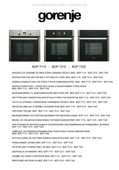 Gorenje BOP 7215 Gebrauchsanleitung