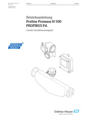 Endress+Hauser Proline Promass H 500 PROFIBUS PA Betriebsanleitung