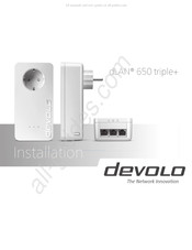 Devolo dLAN 650 triple+ Installationsanleitung
