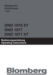 Blomberg DND 1977 XT Bedienungsanleitung