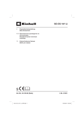 EINHELL GC-CG 18/1 Li Originalbetriebsanleitung