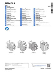 Siemens SIRIUS 3RT2 2-Serie Originalbetriebsanleitung