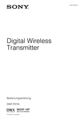 Sony DWT-P01N Bedienungsanleitung