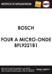 Bosch BFL9221B1 Gebrauchs- Und Wartungsanleitung