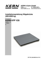 KERN KFP 6000V20M Installationsanleitung