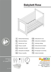 Ticaa Babybett Rosa H1000013174 Gebrauchsanweisung