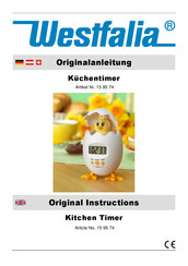 Westfalia 15 95 74 Originalanleitung