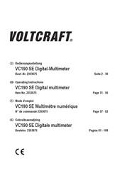 VOLTCRAFT VC190 SE Bedienungsanleitung