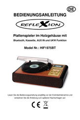 Reflexion HIF1975BT Bedienungsanleitung