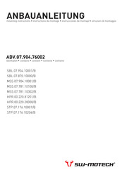 SW-Motech ADV.07.904.76002 Anbauanleitung