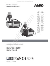 AL-KO HWA 1001 INOX Bedienungsanleitung