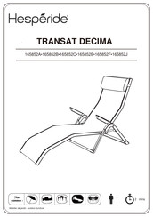 Hesperide TRANSAT DECIMA 165852E Montageanleitung