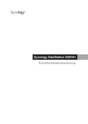 Synology DiskStation DS916 Schnellinstallationsanleitung