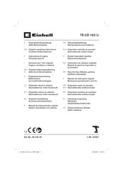 EINHELL TE-CD 18/2 Li Originalbetriebsanleitung