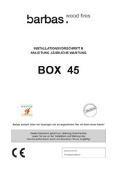 barbas BOX 45 Installationsvorschrift & Anleitung Jahrliche Wartung