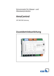 KSB AmaControl INT 600 DM Zusatzbetriebsanleitung