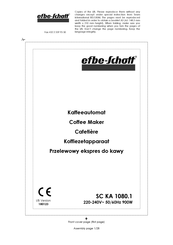 EFBE-SCHOTT SC KA 1080.1 Bedienungsanleitung