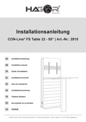 HAGOR CON-Line FS Table 32-55 Installationsanleitung