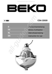 Beko CSA 22020 Gebrauchsanweisung