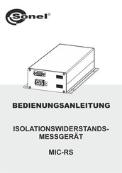 Sonel MIC-RS Bedienungsanleitung