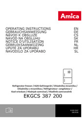 Amica EKGCS 387 200 Gebrauchsanweisung