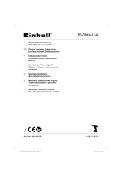 EINHELL TC-CD 18-2 Li-i Originalbetriebsanleitung