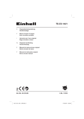 EINHELL TE-CS 190/1 Originalbetriebsanleitung