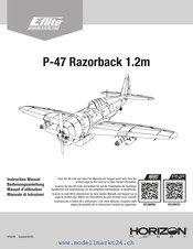 Horizon Hobby E-flite P-47 Razorback 1.2m Bedienungsanleitung