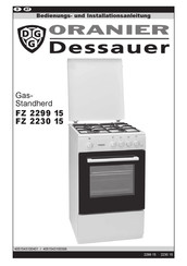 Oranier Dessauer FZ 2299 15 Bedienungs- Und Installationsanleitung