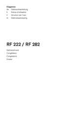 Gaggenau RF 222 Gebrauchsanleitung
